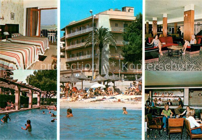 Can Pastilla Palma de Mallorca Hotel Oasis Halle Bar Fremdenzimmer Swimming Pool