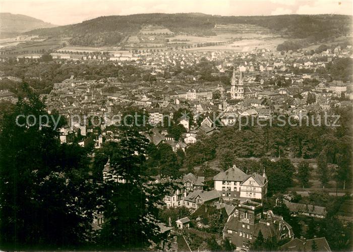Meiningen Thueringen Panorama Blick auf die Stadt
