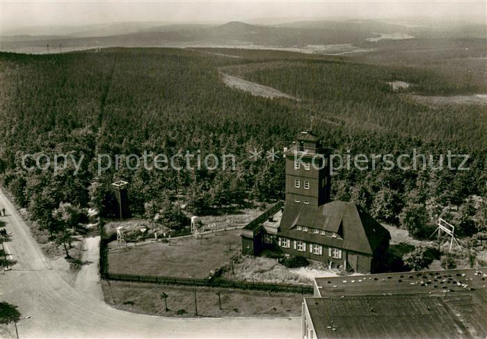 Oberwiesenthal Erzgebirge Panorama Blick vom Aussichtsturm des Fichtelberghauses