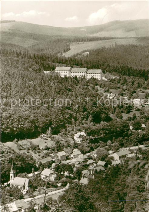 Luisenthal Panorama Blick zum FDGB Erholungsheim Adolf Deter