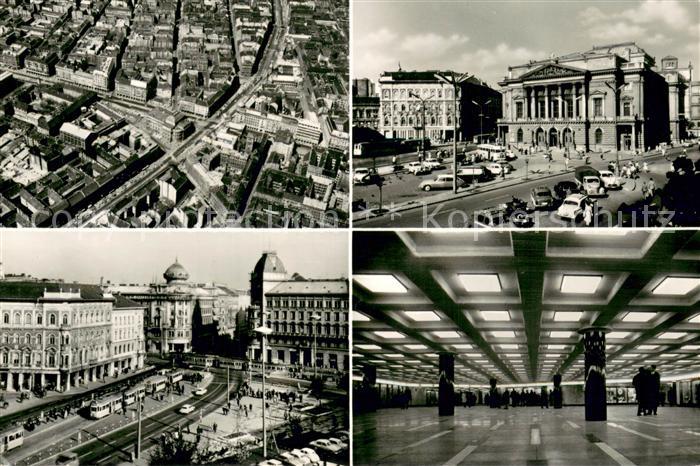 Budapest Teilansichten Innenstadt Halle Fliegeraufnahme