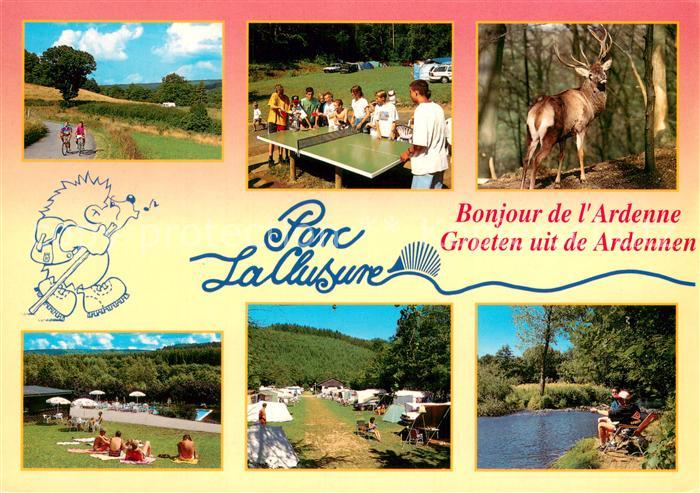 Bure Liege Parc La Clusure Campingplatz Radtouren Tischtennis Wild