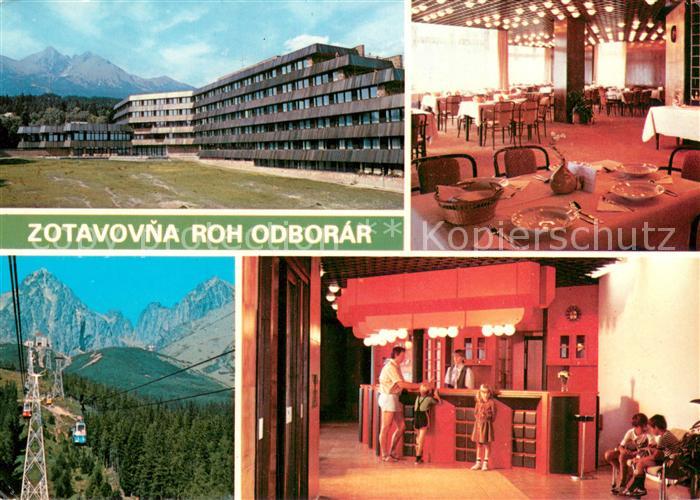 Vysoke Tatry Zotavovna ROH Odborar Berghotel Restaurant Bergbahn Hohe Tatra