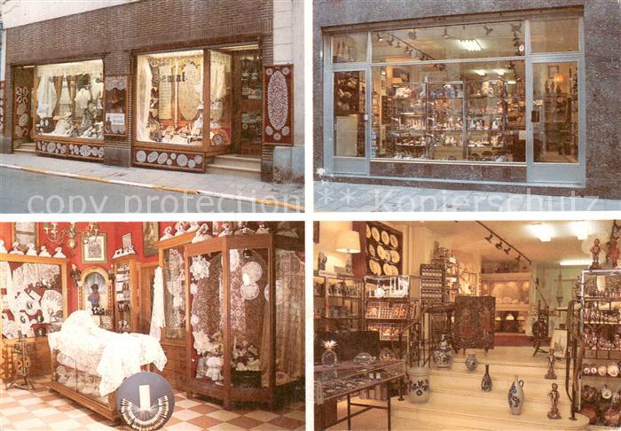 Bruxelles Bruessel Semal Ladengeschaeft Geschenke Souvenirs Porzellan Stadtplan