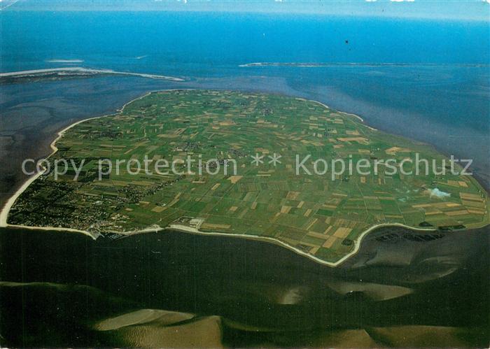 Insel Foehr Luftaufnahme aus etwa 2500 m Hoehe Insel Amrum Insel Sylt