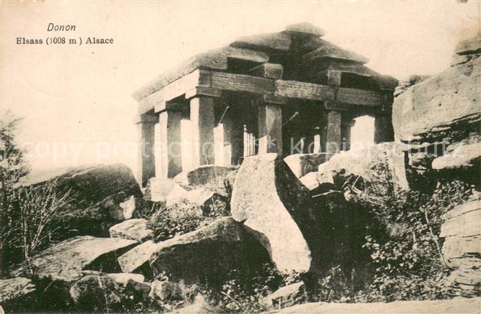 Donon 67 Tempel des Vosegus Soldatenpostkarte
