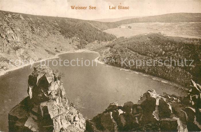 Weisser See Elsass Lac Blanc Panorama Hochvogesen
