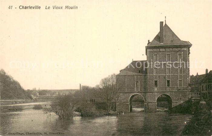 Charleville 08-Mezieres Vieux moulin aux bords de la Meuse