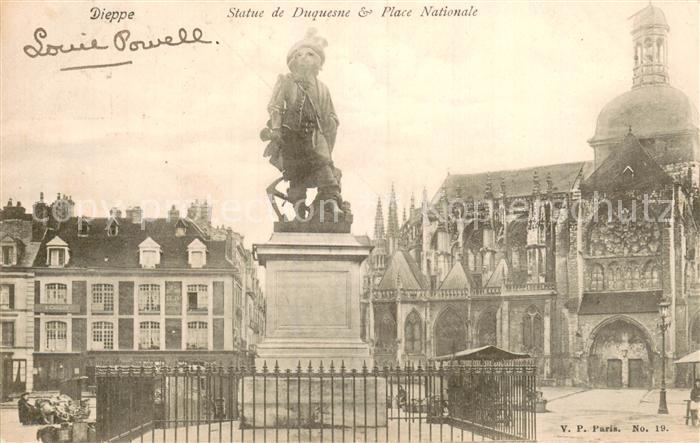 Dieppe 76 Statue de Duquesne Place Nationale