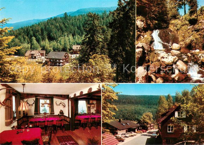 Hinterlangenbach Baiersbronn Forsthaus Auerhahn mit Gaestehaus Karin Bergbach Pa