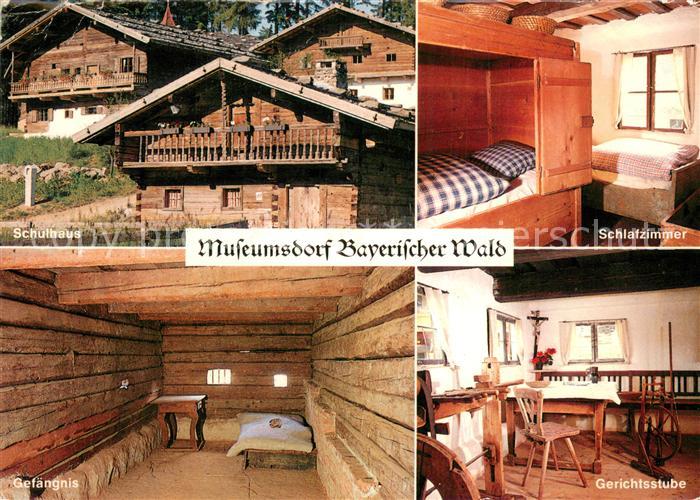 Tittling Museumdorf Bayerischer Wald Schulhaus Gefaengnis Gerichtsstube Schlafzi