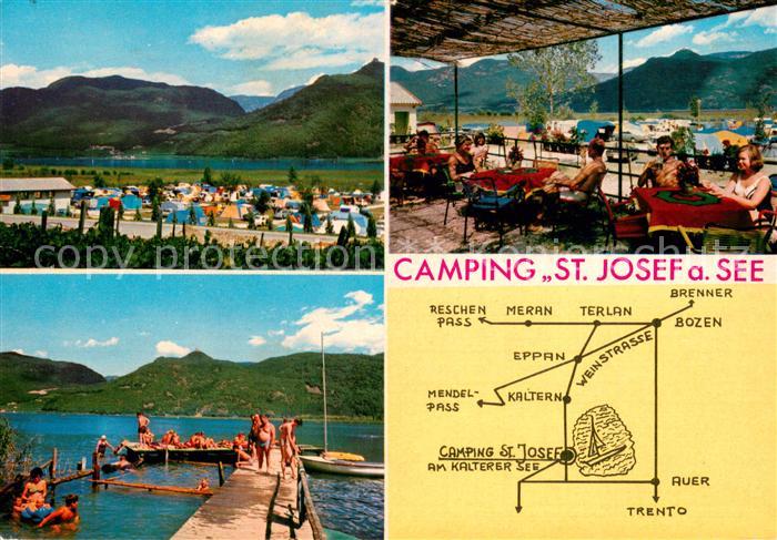 Kaltern Weinstrasse Tirol Camping St. Josef am See Kalterersee Gaststaette Terra