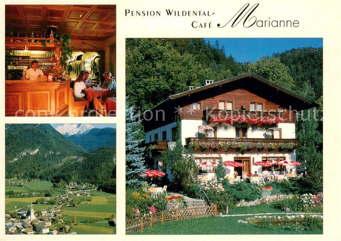 St Martin Lofer Pension Wildental Cafe Marianne Fliegeraufnahme