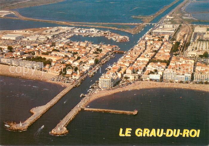 Le Grau-du-Roi Gard Entrée du port vue aérienne
