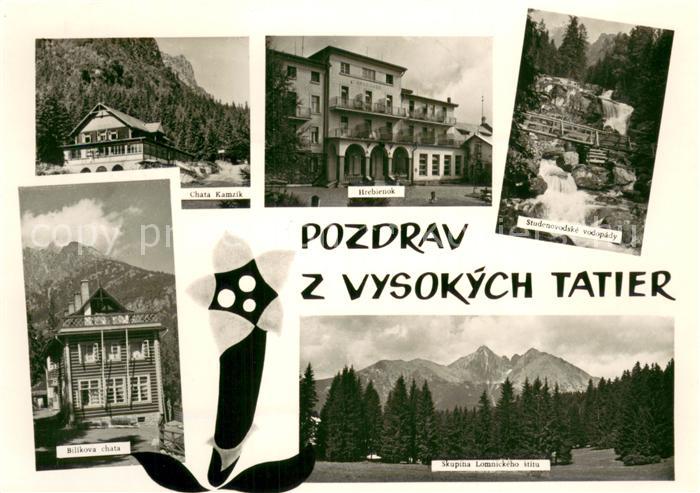 Vysokych Tatier Cottage Hotel Berghaus Wasserfall Landschaftspanorama