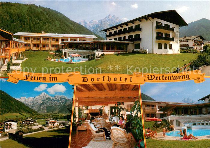 Werfenweng Dorfhotel Restaurant Swimming Pool Panorama Alpen