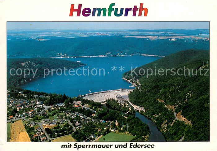 Hemfurth-Edersee Edertalsperre Sperrmauer Edersee