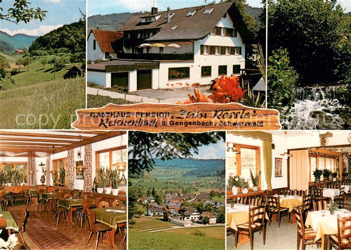 Reichenbach Gengenbach Gasthaus Pension Zum Roessle Gaststube Landschaftspanoram
