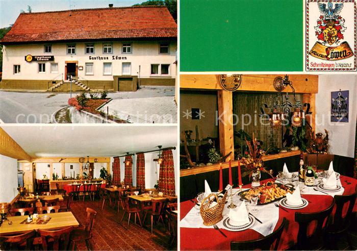 Schmitzingen Gasthaus Loewen Gaststube Wappen