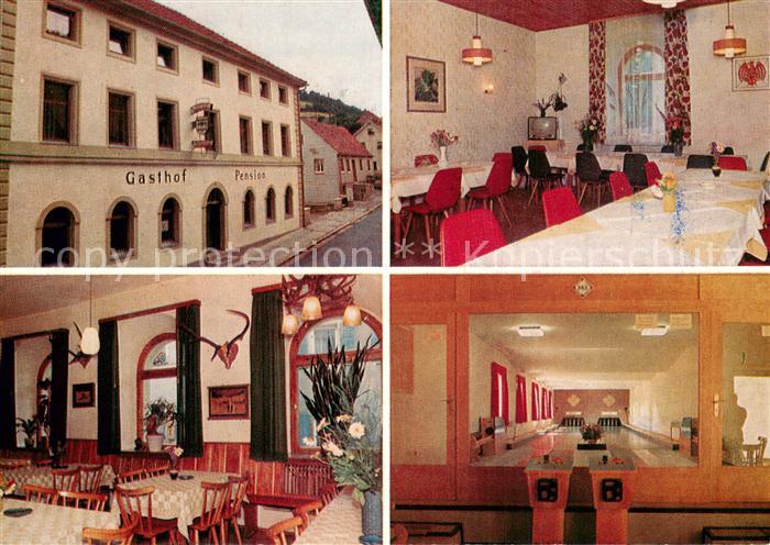 Goldkronach Gasthof Roter Adler Restaurant Kegelbahn