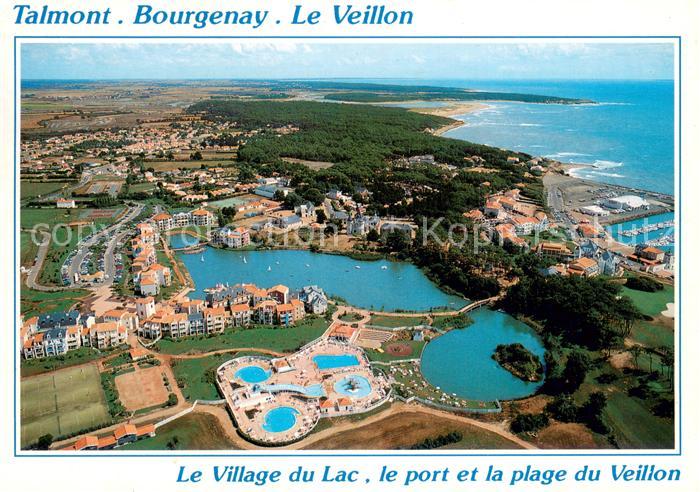 Talmont-Saint-Hilaire Village du Lac Port et Plage du Veillon vue aérienne