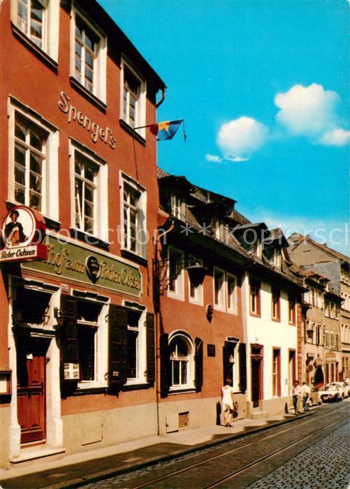 Heidelberg Neckar Gasthof Zum Roten Ochsen Historisches Studentenlokal