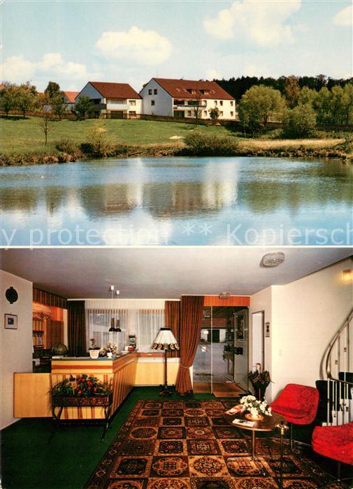 Gersbronn Hotel Pension Haus Hildegard Empfangshalle See