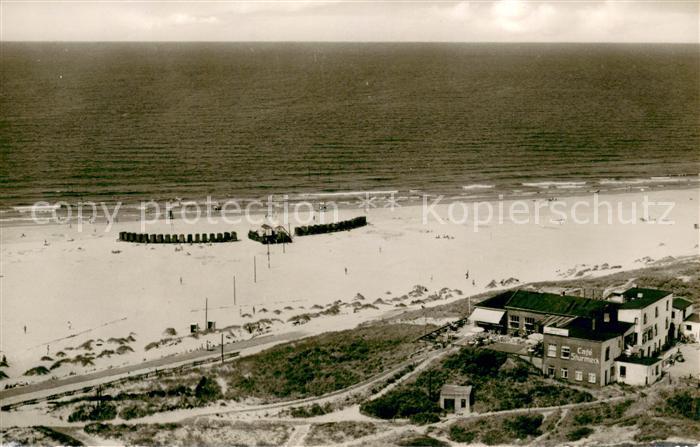 BORKUM Nordseebad Niedersachsen Strand Cafe Sturmeck Nordseeheilbad