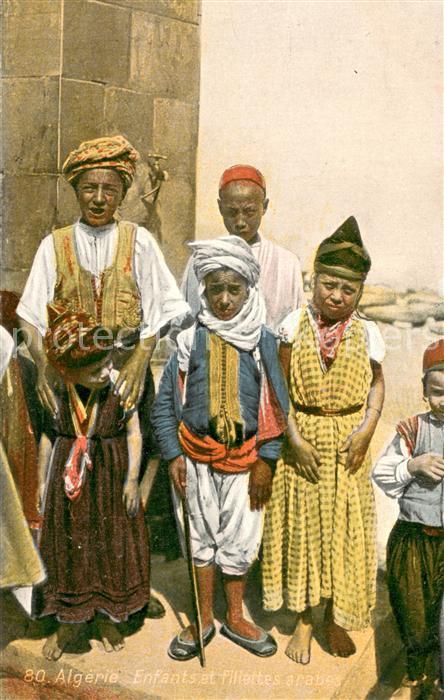 Algerien Enfants et filletes arabes