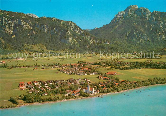 Waltenhofen Schwangau Blick auf Schloss Neuschwanstein und Saeuling