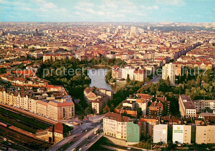 BERLIN CITY Blick vom Funkturm auf Lietzensee und City