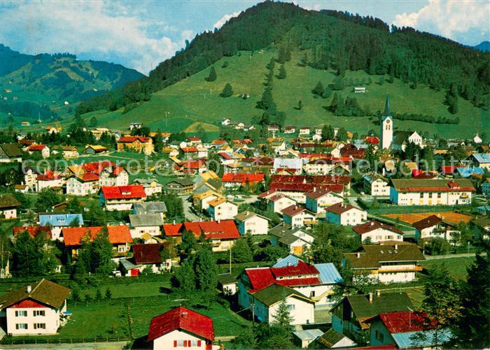 Oberstaufen Oberallgaeu Bayern Panorama Schrothkurort Allgaeuer Alpen