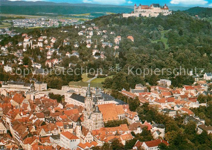Coburg Bayern Stadtpanorama mit Blick zur Veste