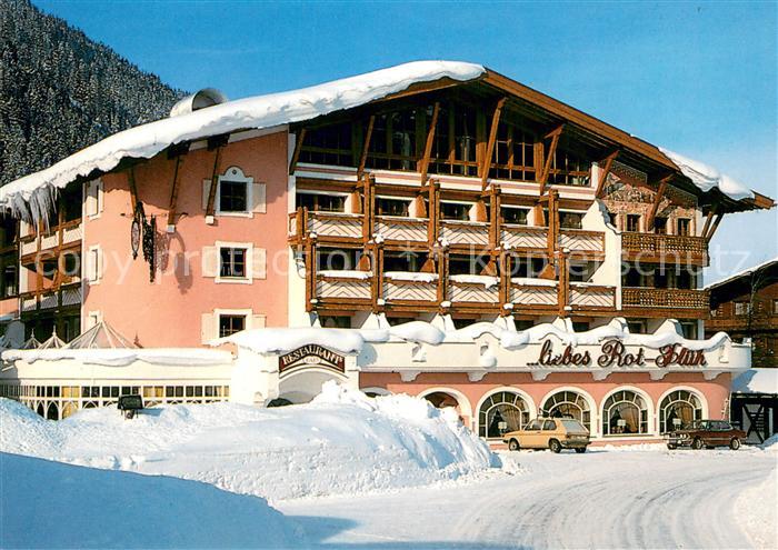 Haldensee Hotel liebes Rot Flueh im Winter