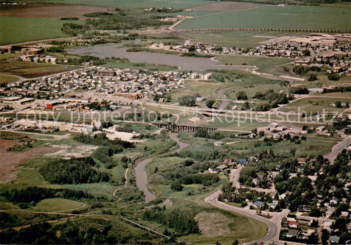 Alberta  Grande Prairie Recreational areas and parkland aerial view