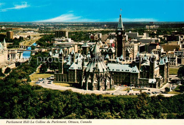 Ottawa Canada Parliament Hill Colline du Parlement aerial view