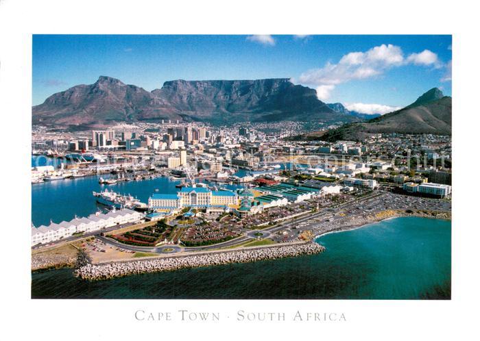 Cape Town Kaapstad Kapstadt mit Tafelberg Fliegeraufnahme