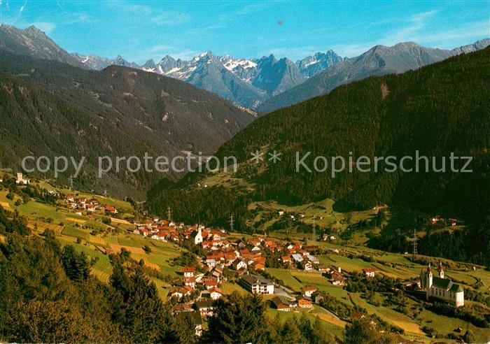 Fliess Gesamtansicht mit Alpenpanorama