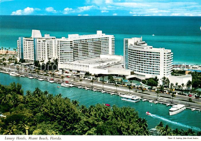 Miami Beach Luxury Hotels Atlantic Ocean aerial view