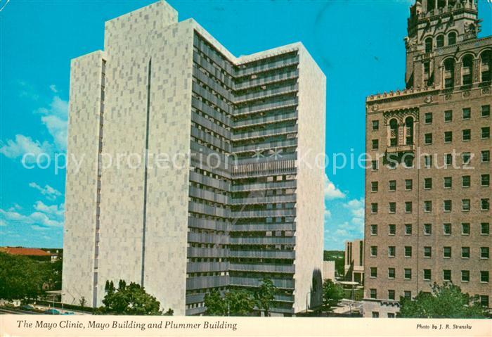 Rochester Minnesota Mayo Clinic Mayo Building and Plummer Building