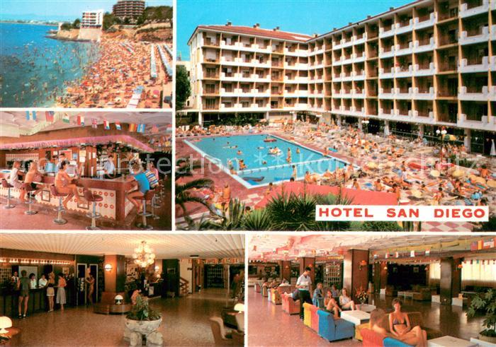 Salou Hotel San Diego Swimming Pool Strand