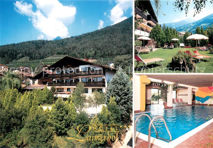 Riffian Meran Hotel Laimerhof Hallenbad Liegewiese Garten