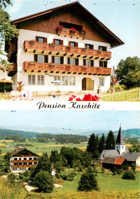 Krumpendorf Woerthersee Pension Kaschitz Ortsmotiv mit Kirche