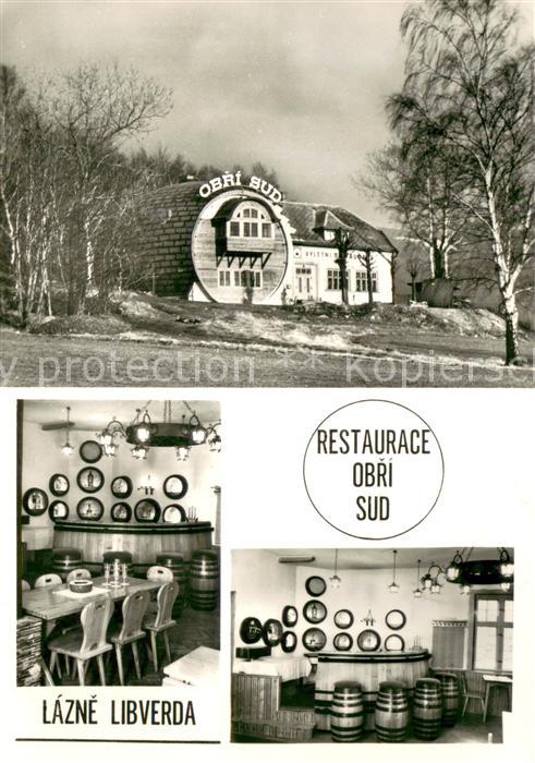 Lazne Libverda Bad Liebwerda Restaurace Obri Sud Riesenfass
