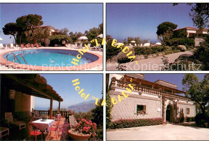 Sorrento Campania Italia Hotel La Badia Restaurant Terrasse Swimming Pool