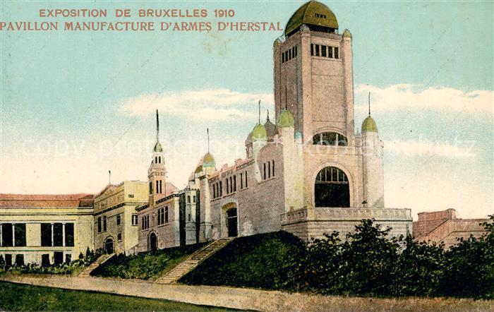Exposition Bruxelles 1910 Pavillon Manufacture D´armes D´herstal