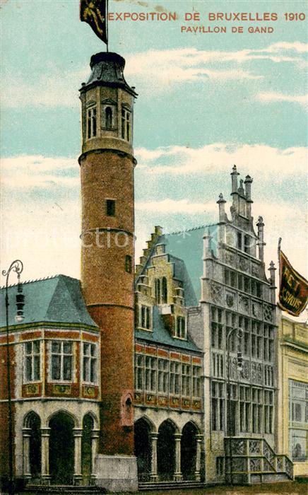 Exposition Bruxelles 1910 Pavillon de Gand