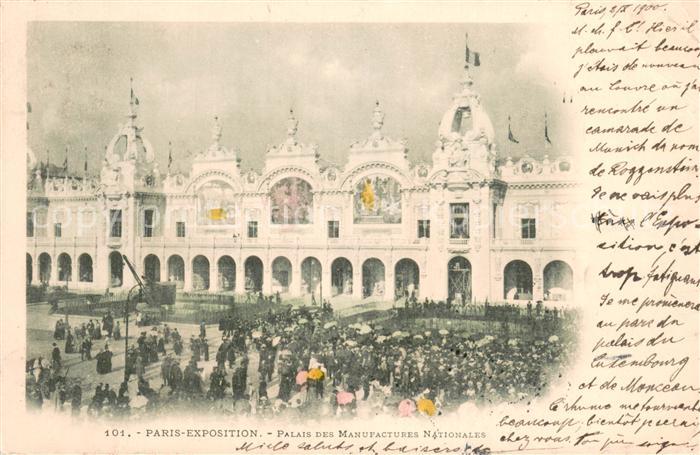 Exposition Universelle Paris 1900 Palais des Manufacture Nazionales