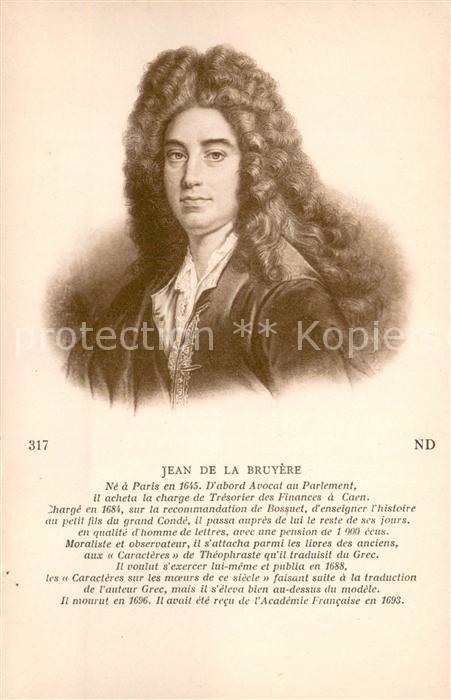 Persoenlichkeiten ND 317  Jean de la Bruyére