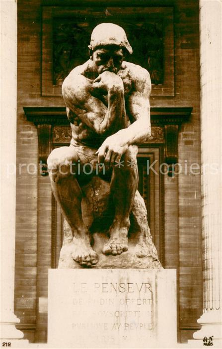 Skulpturen A.N.Paris 212 Le Pensevr